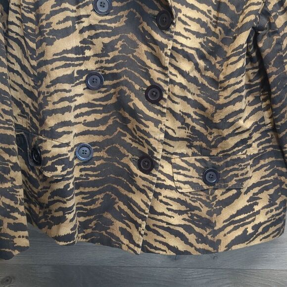 Jones New York Work Tiger Print Blazer Jacket Women's Size Large - Picture 5 of 12